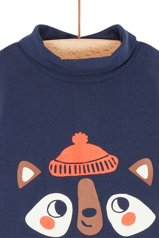 Ondertrui met Opstaande Kraag - Blauw