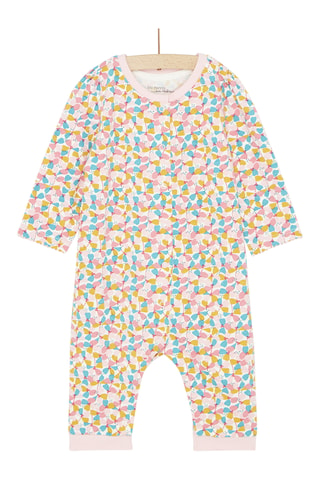 Boxpakje met Bloemenmotief - Beige