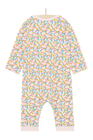 Boxpakje met Bloemenmotief - Beige