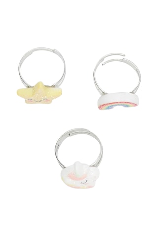 3 Stralende Ringen Goudkleurig