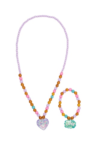 Set Ketting en Decoratieve Armband - Paars