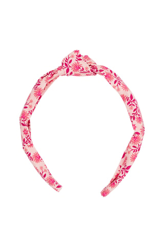 Hoofdband met Bloemenmotief - Roze