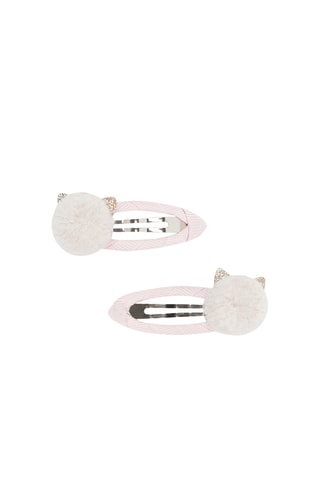 2 Haarspelden met Kattenoortjes - Roze