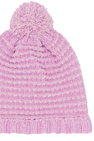 Muts met Pompon - Paars