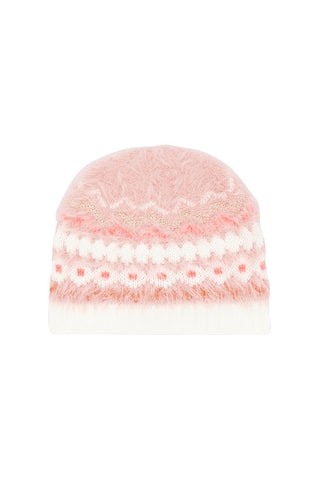 Muts met Jacquardmotief - Roze
