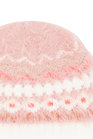 Muts met Jacquardmotief - Roze