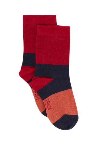 Sokken met streepmotief - Rood