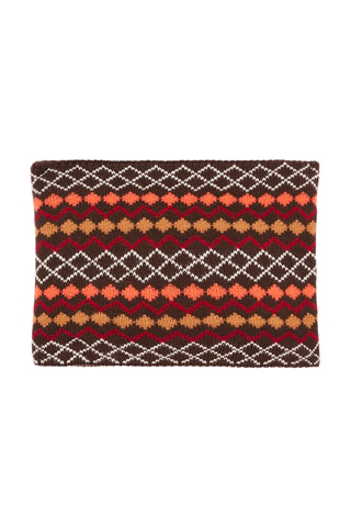 Colsjaal met jacquardmotief - Zwart
