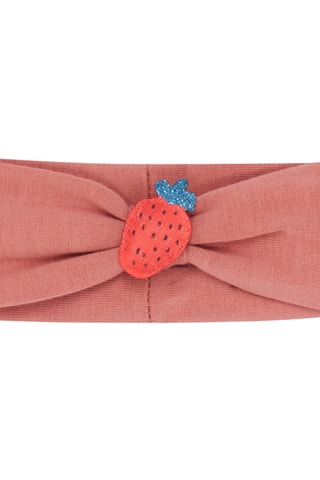 Haarband met 3D Aardbeimotief - Roze