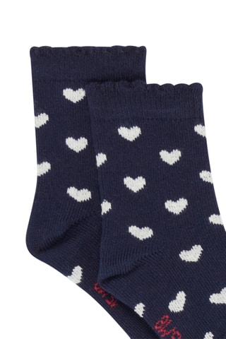 Sokken met Hartmotief - Blauw
