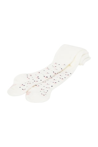 Maillot met Bloemenmotief - Beige