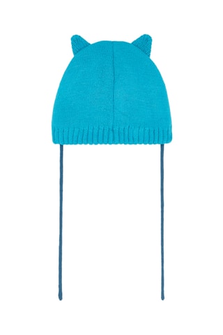 Muts met Katmotief - Turquoise