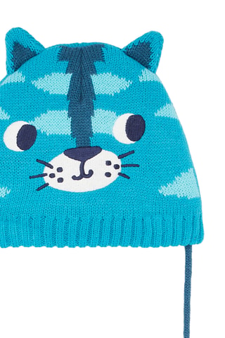 Muts met Katmotief - Turquoise