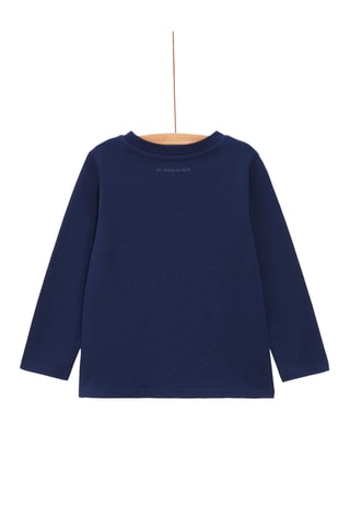 Effen T-shirt - Blauw