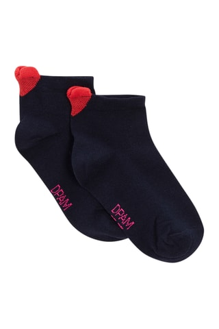 Sokken met Hartmotief - Blauw