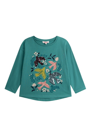 T-shirt - Petrolblauw