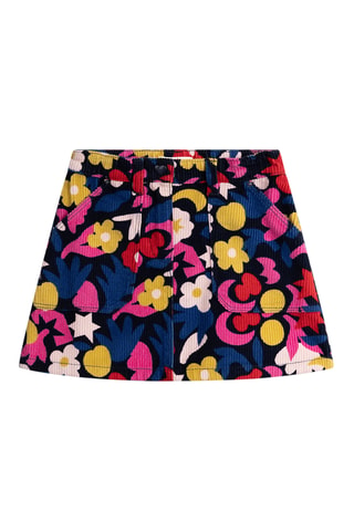 Velours Rok - Marineblauw