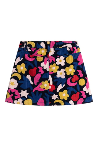 Velours Rok - Marineblauw