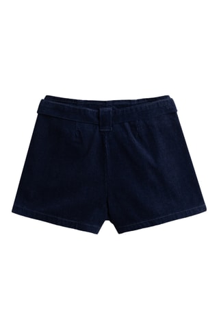 Velours Short - Marineblauw
