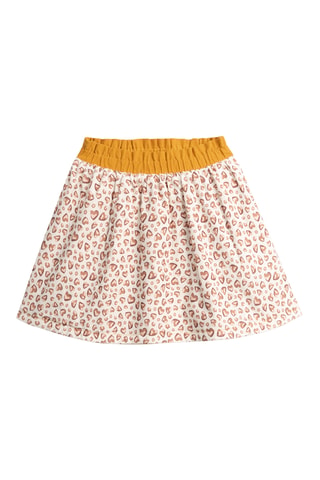 Dubbelzijdige Velours Rok - Mosterdgeel