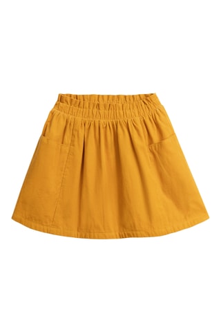 Dubbelzijdige Velours Rok - Mosterdgeel