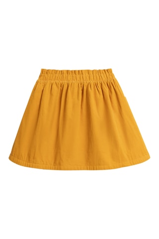 Dubbelzijdige Velours Rok - Mosterdgeel