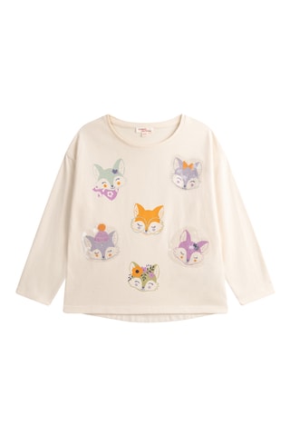 T-shirt - Ivoorkleurig