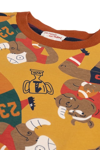 Dubbelzijdig T-shirt - Geel