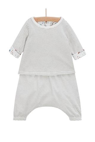 Dubbelzijdige T-shirt en Broek - Ecru
