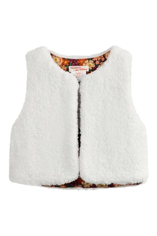 Dubbelzijdig Mouwloos Vest - Ecru