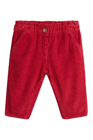 Velours Broek - Rood