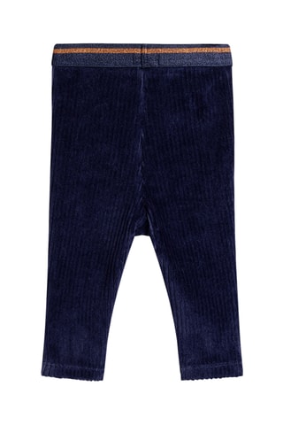 Velours Broek - Marineblauw