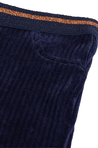 Velours Broek - Marineblauw