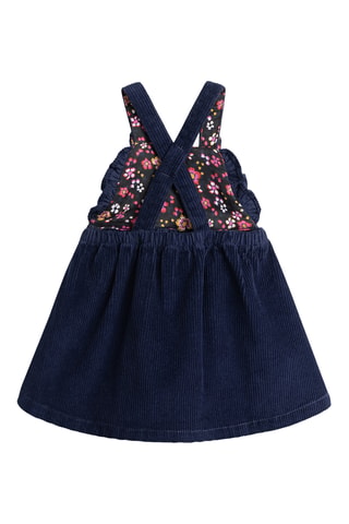 Velours Tuinjurk - Marineblauw