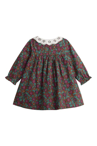 Velours Jurk - Bruin