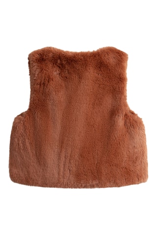 Dubbelzijdig Mouwloos Vest - Bruin