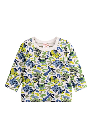 Dubbelzijdig T-shirt - Ecru