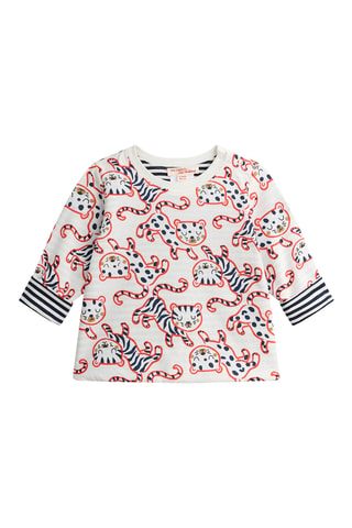 Dubbelzijdig T-shirt - Ecru