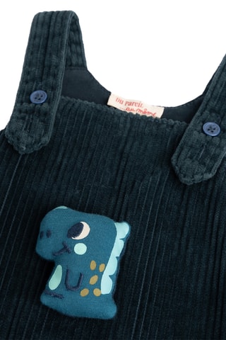 Velours Tuinbroek - Blauw