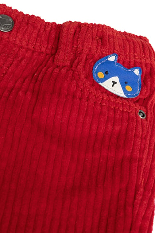 Velours Broek - Rood