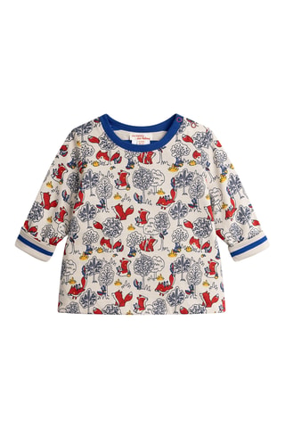 Dubbelzijdig T-shirt - Ecru en Donkerblauw