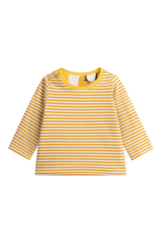Dubbelzijdig T-shirt - Mosterdgeel en Ecru