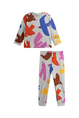 Pyjama - Gemêleerd Lichtgrijs
