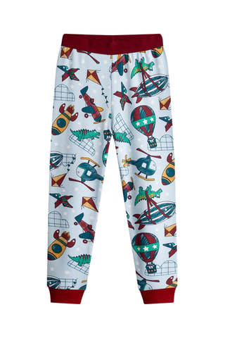 Pyjama - Hemelsblauw en Bordeauxrood
