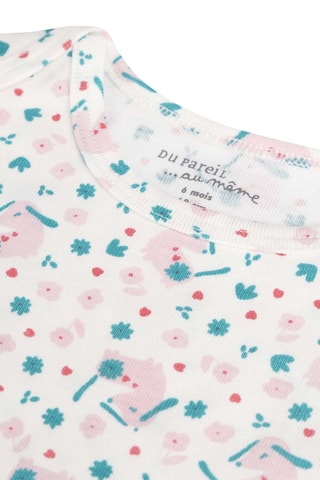 2 Rompertjes - Ecru en Roze