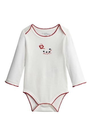 2 Rompertjes - Ecru en Rood