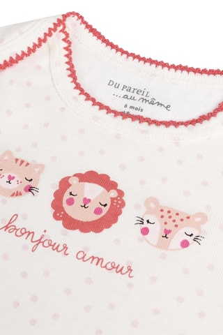 2 Rompertjes - Ecru en Rood