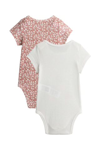 2 Rompertjes - Roze en Ecru