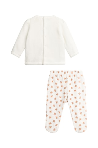 Pyjama - Ecru en Bruin