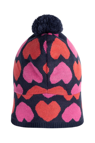Muts met Pompon - Marineblauw